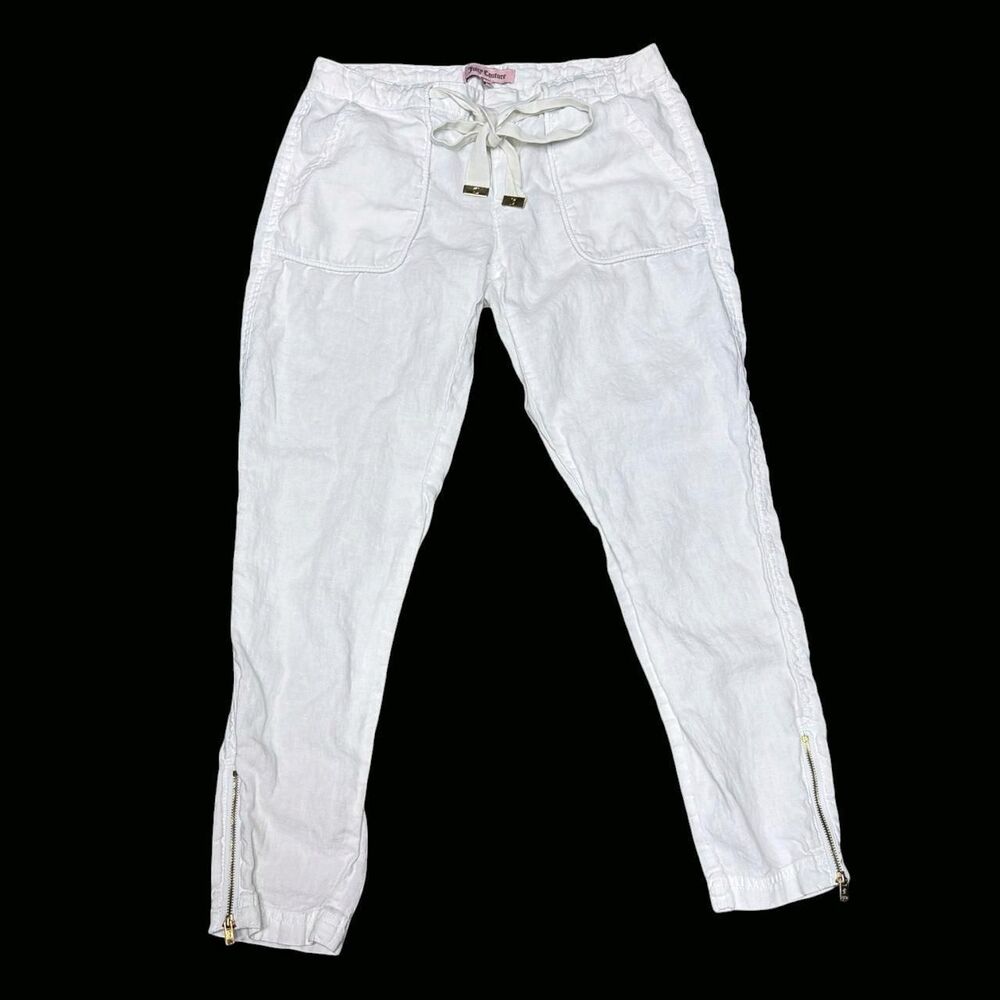 Y2K Juicy Couture White Linen Pants
